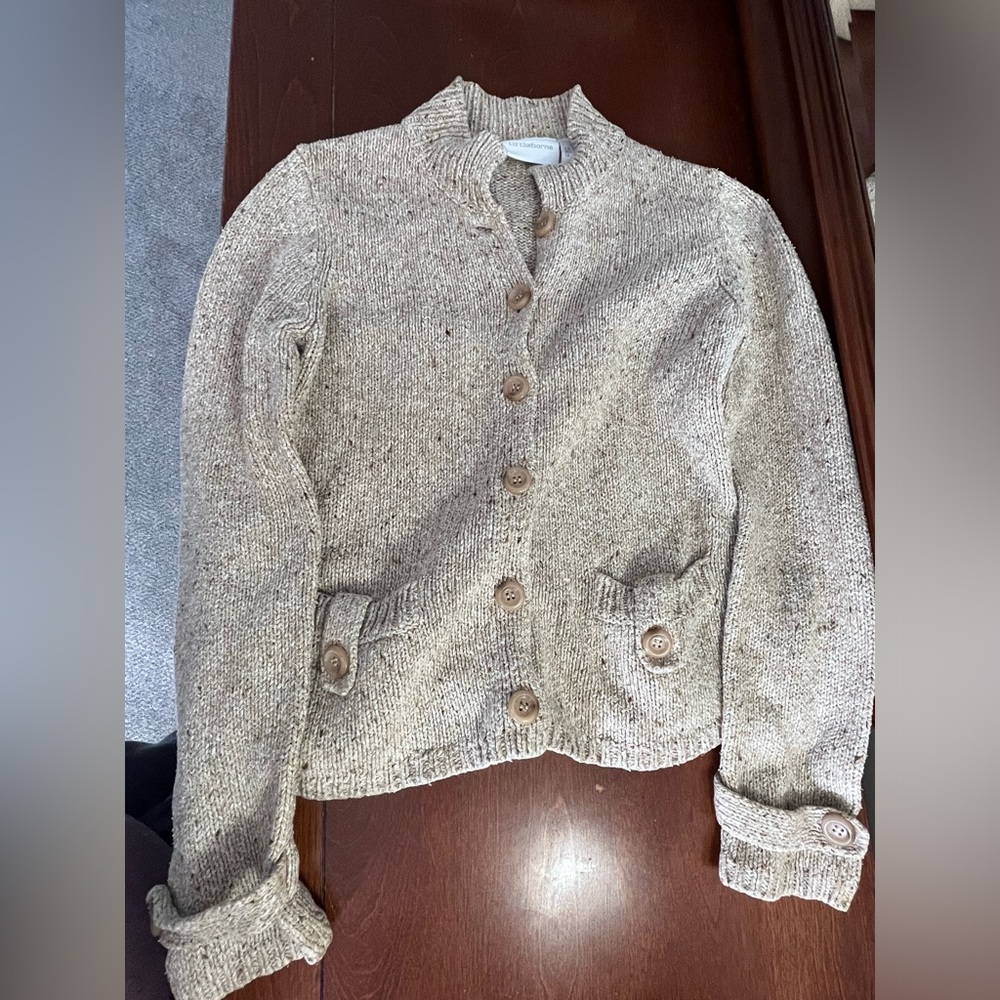 ❄️Vintage Liz Claiborne cotton blend cardigan